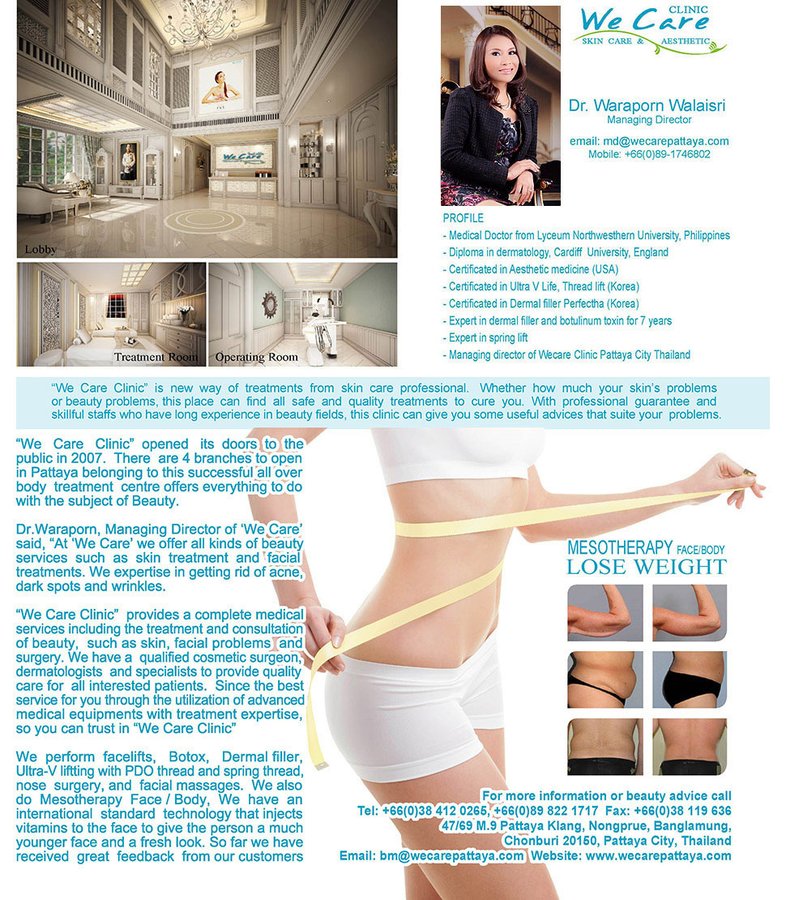 We Care Clinic - Medical Aesthetics Clinic in Pattaya ...