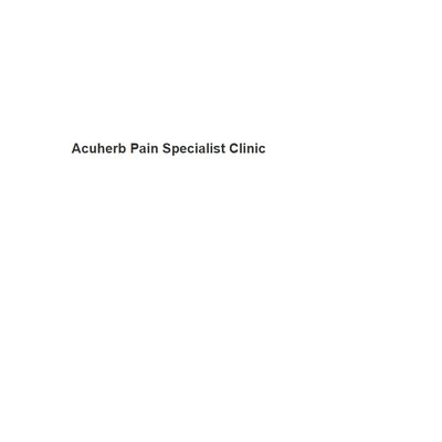 Acuherb Pain Specialist Clinic