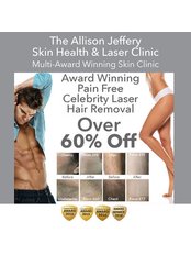 Laser Hair Removal - Pain Free | Over 60% off  - For a limited time only - Allison Jeffery Skin Health and Laser Clinic