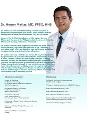 Dr Homer  Matias - Surgeon at ICOHNS Rhinoplasty and Cosmetic Clinic Davao
