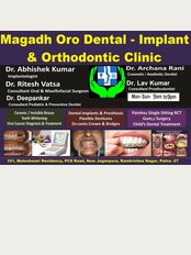 Magadh Oro Dental - Implant & Orthodontic Clinic - Doctors Board of Magadh Oro Dental - Implant 6 Orthodontic Clinic