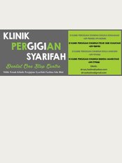 Klinik Pergigian Syarifah - Kemaman - K- 3110, Jalan Kuantan-Kemaman, Taman Geliga Sakti, Chukai, Terengganu, 24000, 