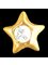 DentalJewels - DentalJewels with Gems:  Gold Star with cubic zirconia 