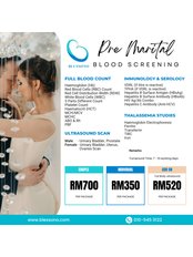 Pre-Marital Screening with Thalassemia Studies - Blessono Medical Clinic