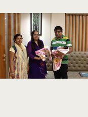 India IVF and Surrogacy Centre - Rita and Rohan Thakur with their twins.