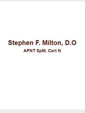 Stephen Milton D.O.  APNT SpM. CertN - 1A , Portland street, newport, Isle of Wight, PO30 1QQ, 