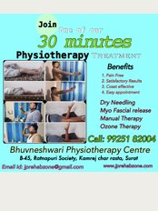 Bhuvneshwari Physiotherapy & Rehabilitation Centre - B-45, Ratnapuri Society, Kamrej Char rasta, Kamrej, Ta. Kamrej, Surat, Gujarat, 394185, 
