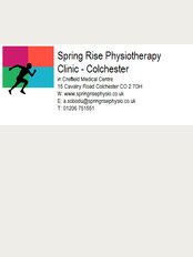 Spring Rise Physiotherapy Clinic - Creffield Medical Centre, 15 Cavalry Road, Colchester, Essex, CO2 7GH, 