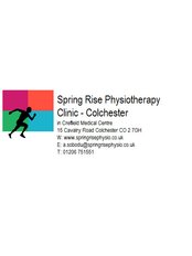 Spring Rise Physiotherapy Clinic - Creffield Medical Centre, 15 Cavalry Road, Colchester, Essex, CO2 7GH,  0