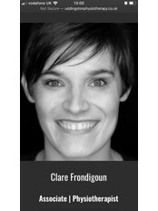 Mrs Clare Frondigoun - Physiotherapist at Uddingston Physiotherapy & Rehabilitation Clinic