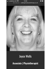 Mrs Joyce Wells - Physiotherapist at Uddingston Physiotherapy & Rehabilitation Clinic