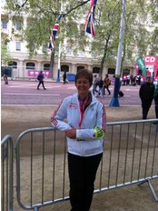 Pilates plus Physio - Rachel at the London Marathon 