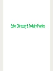 Esher Chiropody & Podiatry Practice - 13, Church Street, Esher, Surrey, KT108QS, 