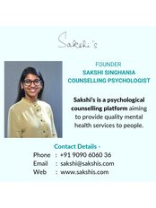 Counselling and therapy - Sakshi's - Kolkata