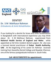 Dentist : Dr S M Mahfuzur Rahman - Dental Clinic in Bangladesh