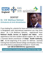 Dentist : Dr S M Mahfuzur Rahman - Dental Clinic in Bangladesh