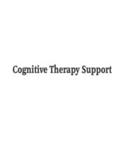 Cognitive Therapy Support - Psychotherapy Clinic in the UK