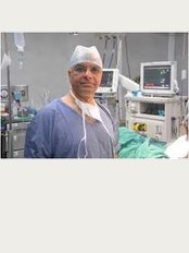 Dr. Raja's Urology & Andrology Center - Dr. Dilip Raja at OT for surgery